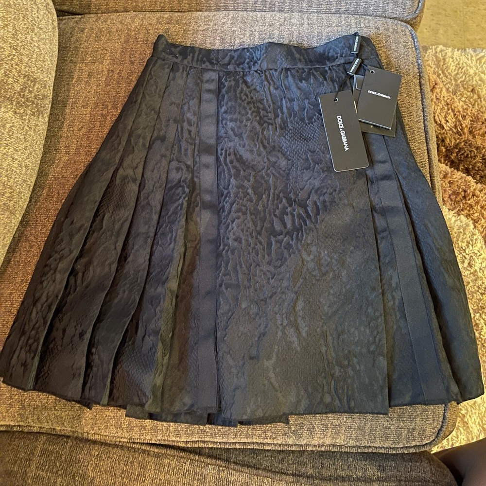 NWT Dolce & Gabbana Pleated Skirt